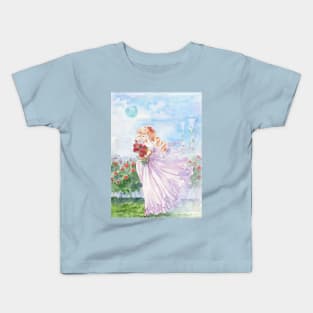 Princess Serenity with Roses Kids T-Shirt